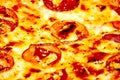 Pepperoni pizza closeup Royalty Free Stock Photo