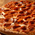 Pepperoni pizza closeup Royalty Free Stock Photo