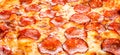 Pepperoni pizza closeup Royalty Free Stock Photo