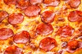 Pepperoni pizza closeup Royalty Free Stock Photo