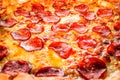 Pepperoni pizza closeup Royalty Free Stock Photo