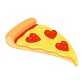 Pepperoni pizza love Royalty Free Stock Photo