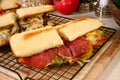 Pepperoni Sub Sandwich Royalty Free Stock Photo