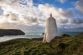 The Pepperpot daymark at Portreath , Cornwall, UK