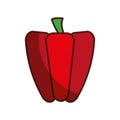 peppers fresh vegetable isolated icon