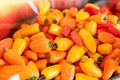 Peppers and healthy vegetables at local market