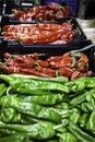 Peppers in market