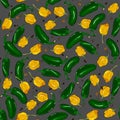 Peppers seamless pattern Royalty Free Stock Photo