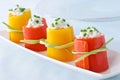 Peppers stuffed with cheese - appetizer