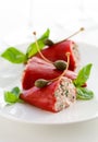 Peppers stuffed with tuna Royalty Free Stock Photo