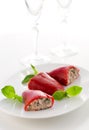 Peppers stuffed with tuna Royalty Free Stock Photo