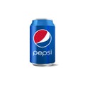 Vector Pepsi classic can isolated on white background