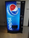 A pepsi automatic softdrink vending machine Royalty Free Stock Photo