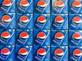 Pepsi cases red and blue white logo