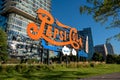 Pepsi Cola advertisement sign from an old bottling factory in Long Island City