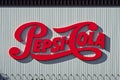 Pepsi-Cola classic retro icon sign on Buhre Beverage Distributing building in New York Royalty Free Stock Photo