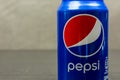 Pepsi logo on the can.