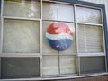 Pepsi Logo in Window