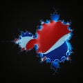 Pepsi metallic fractal art