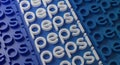 Pepsi Multiple Typography on Blue Wall 3D Rendering