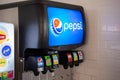 Pepsi soda fountain Royalty Free Stock Photo