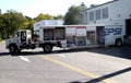 Pepsi truck unloads at the COOP food store in Greenbelt, Md i