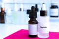 peptide in a bottle, chemical ingredient in beauty product