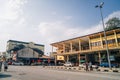 Bus station in Tapah, a unique place with vintage buildings