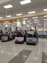 Transaction checkout scene around the of the cashier counter shopping mall