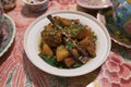 Peranakan Babi Pongteh - Nonya Braised Pork in Fermented Soy Bean Sauce Royalty Free Stock Photo