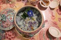 Peranakan Bluepea Pandan Fragrant Rice Royalty Free Stock Photo
