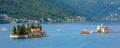 Islands, Bay of Kotor near Perast, Montenegro Royalty Free Stock Photo