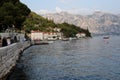 Promenade with tourists in the town of Perest Royalty Free Stock Photo