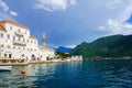 Perast promenade scene Royalty Free Stock Photo