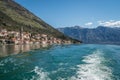 Perast town seen from the Kotor Bay Royalty Free Stock Photo