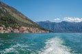 Perast town seen from the Kotor Bay Royalty Free Stock Photo
