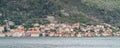 Perast town seen from the Kotor Bay Royalty Free Stock Photo