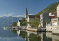 Perast village on kotor bay montenegro