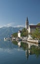 Perast village on kotor bay montenegro