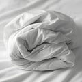 Percale Bedding Sheet Clean Texture Soft Lighting Crisp White Background Royalty Free Stock Photo