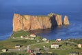 Perce Rock aerial view, Quebec, Canada Royalty Free Stock Photo