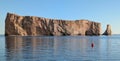 Perce Rock in Gaspesie Quebec Canada Royalty Free Stock Photo