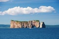 Perce Rock, seen from sea Royalty Free Stock Photo