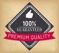 100 Percent Absolute Guarantee Premium Quality Royalty Free Stock Photo