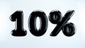 10 percent abstract sale sign, holiday illustration 3d Royalty Free Stock Photo