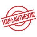 100 percent authentic rubber stamp