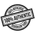 100 percent authentic rubber stamp Royalty Free Stock Photo