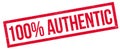 100 percent authentic rubber stamp Royalty Free Stock Photo