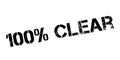 100 percent clear rubber stamp Royalty Free Stock Photo