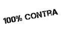 100 percent contra rubber stamp